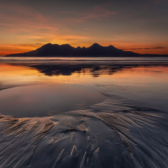 Rum-Sunset-Reflections