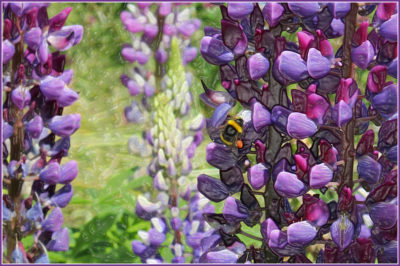 roberta houston - Bee Collecting Pollen
